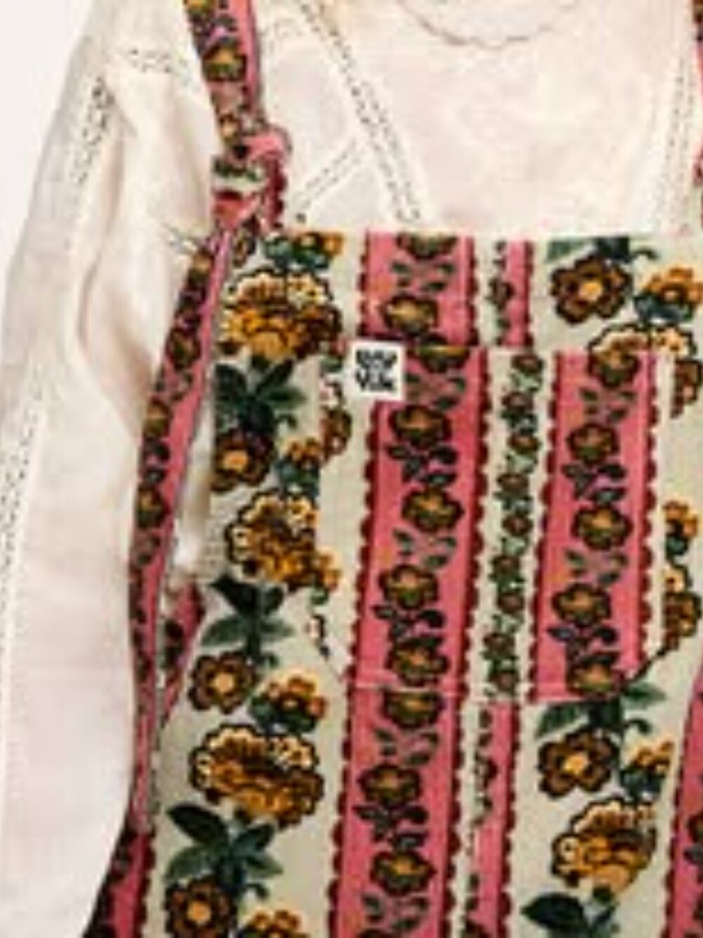 Lucy & Yak Jenny Dungaree Parati Print UK 18R/US 14R
